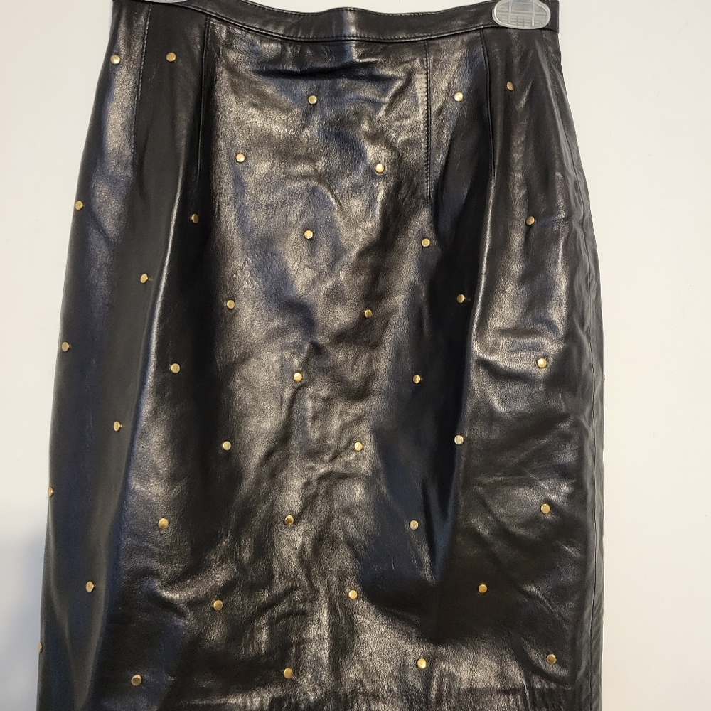 Maxima for Neiman Marcus leather skirt